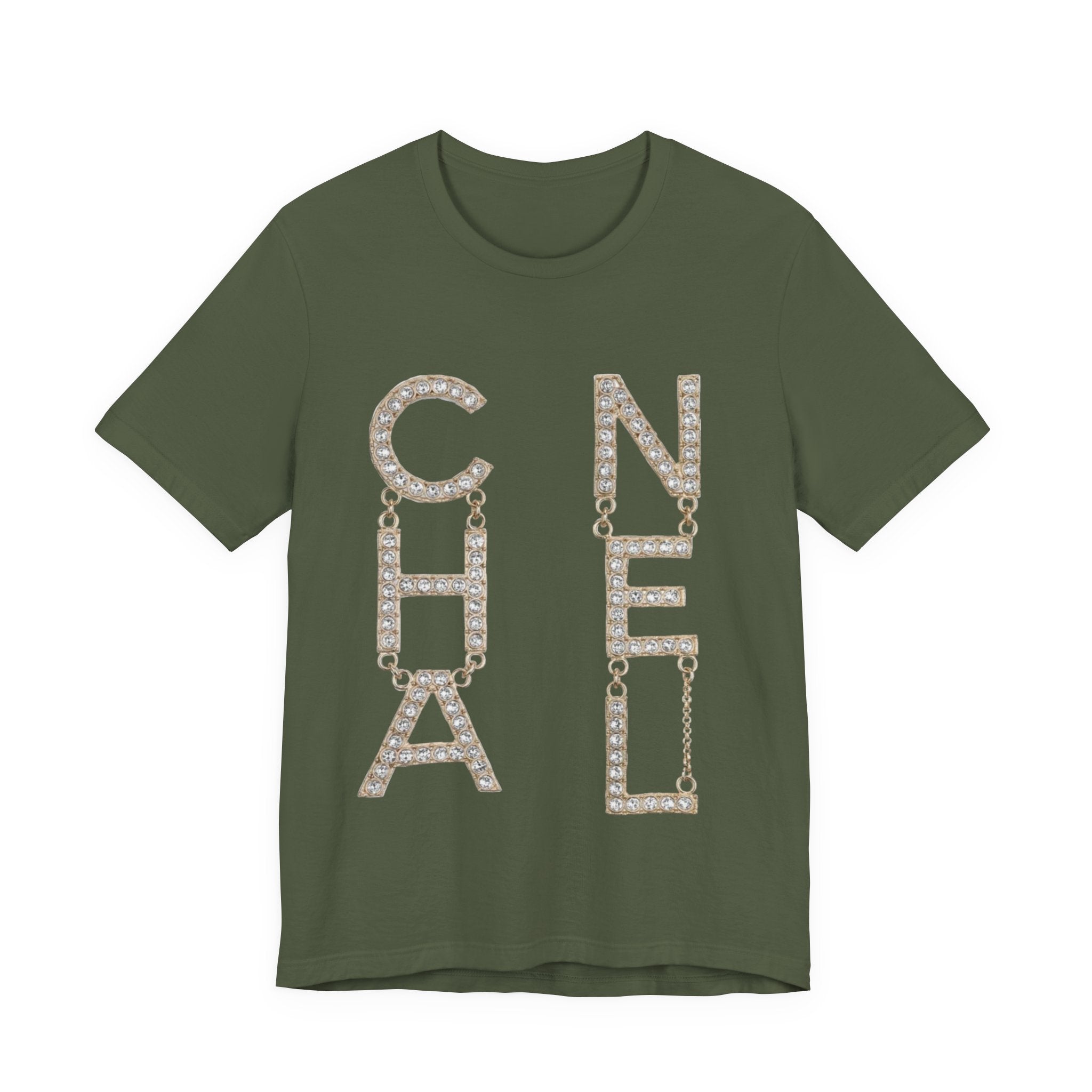 Chic Short Sleeve Tee with Designer-Inspired Text, Trendy Streetwear, Fashion Statement, Gift for Fashion Lovers, Casual Wear, [...]