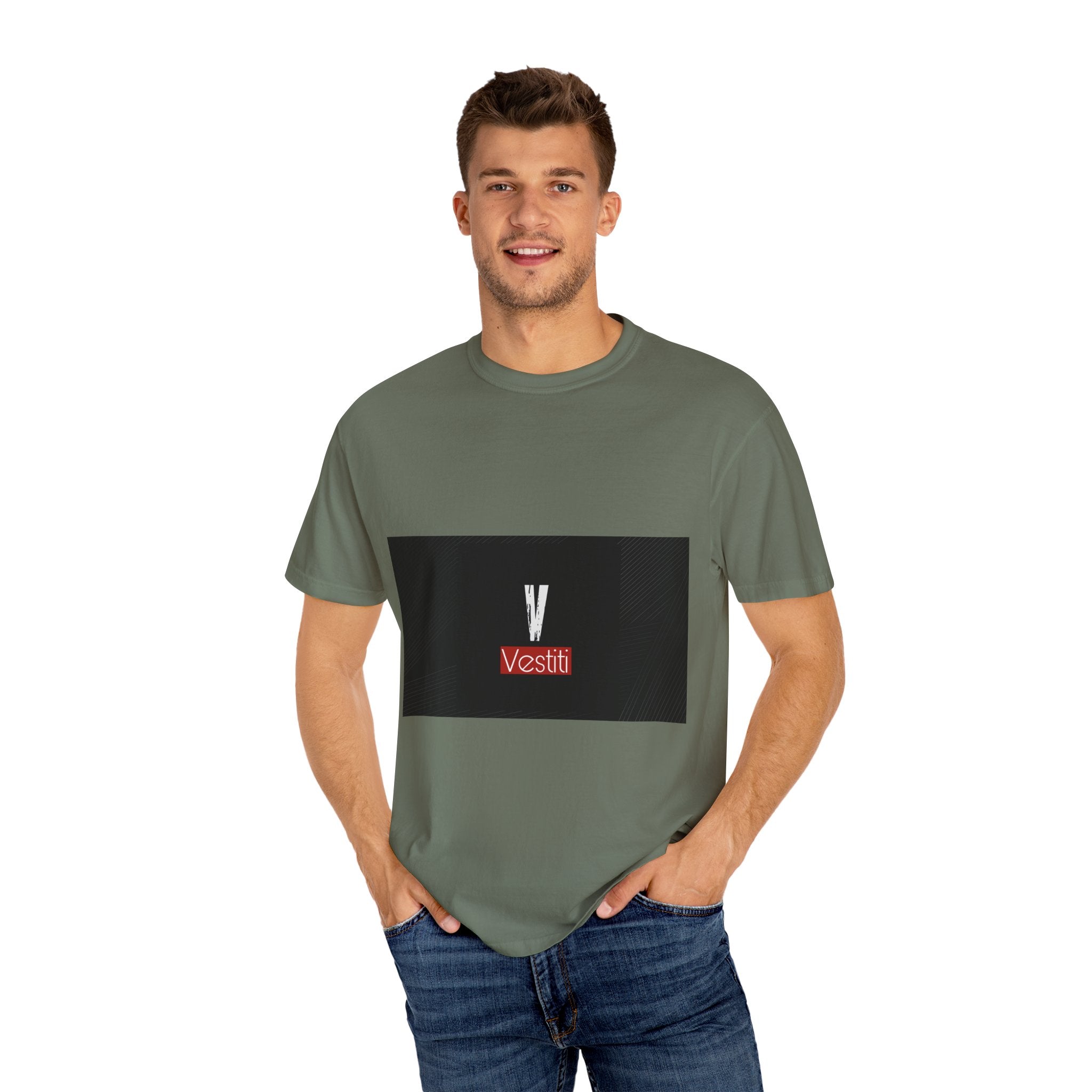 Garment-Dyed T-shirt with Modern Design, Trendy Casual Wear, Gifts for Fashion Lovers, Everyday Comfort, Unisex Apparel